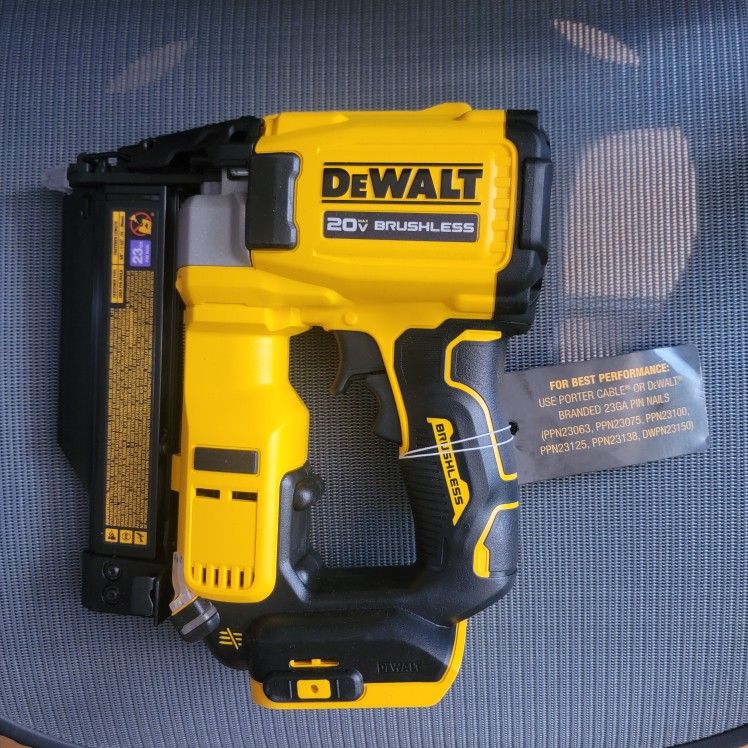 Unused 23g Cordless Dewalt Pin Nailer