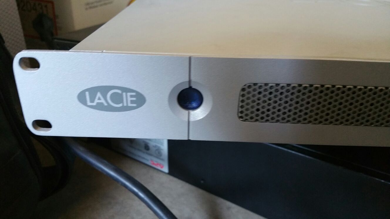 Lacie 1TB network hard drive 1u rack mountable enclosure