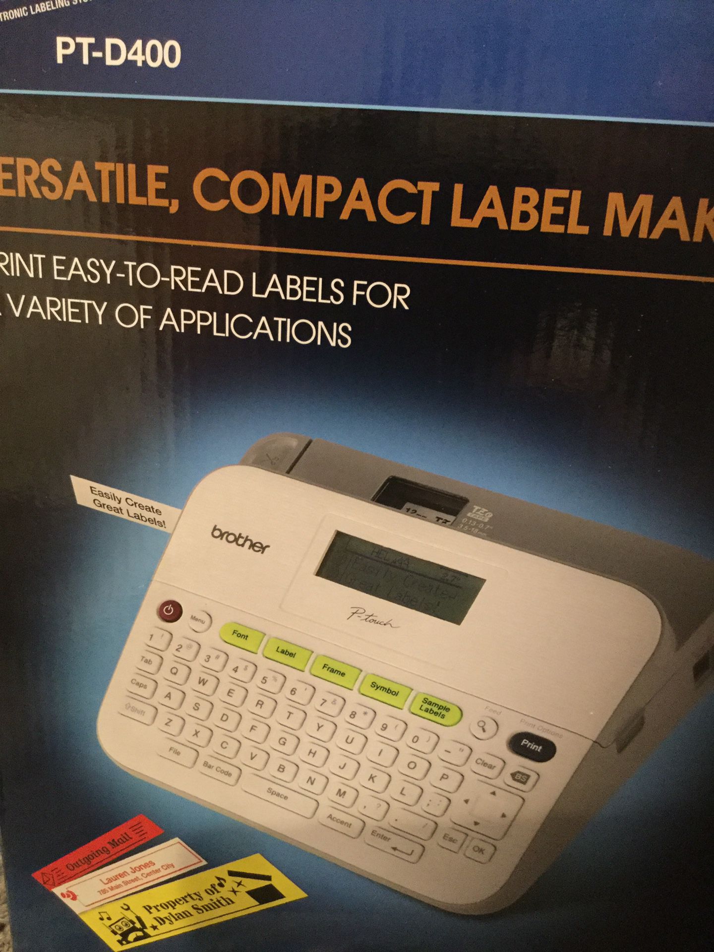 PT-D400 brother p touch label maker brand new