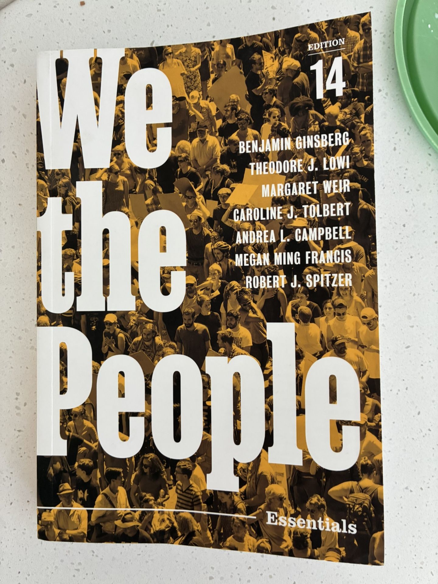We The People History Book 14th Edition.
