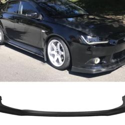 Fits 09-15 Mitsubishi Lancer GT GTS RA Unpainted PU Front Bumper Lip Spoiler