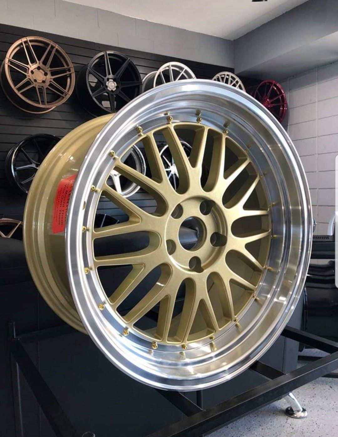 Gold Deep Dish Wheels Brand New in 19" Staggered For G35 G37 350Z 370Z Honda Accord Civic 5x114