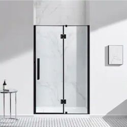 OVE Decors Niko Matte black 46-1/4-in to 48-in W x 73.9-in H Frameless Clear Glass Hinged Soft Close Shower door
Model #NIKO-SC-48GP-M