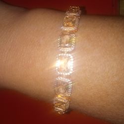 25.30 Karat Emerald Cut Pink Morganite Rose Gold Over Sterling
