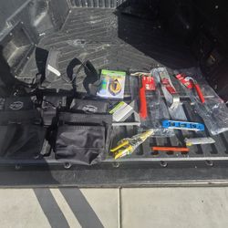 Journeyman Suspender Pouches With Tools