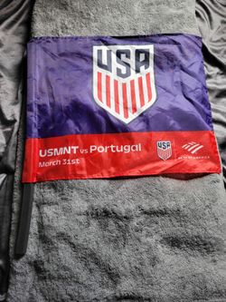 USMNT vs Portugal March 31st Souvenir Flag