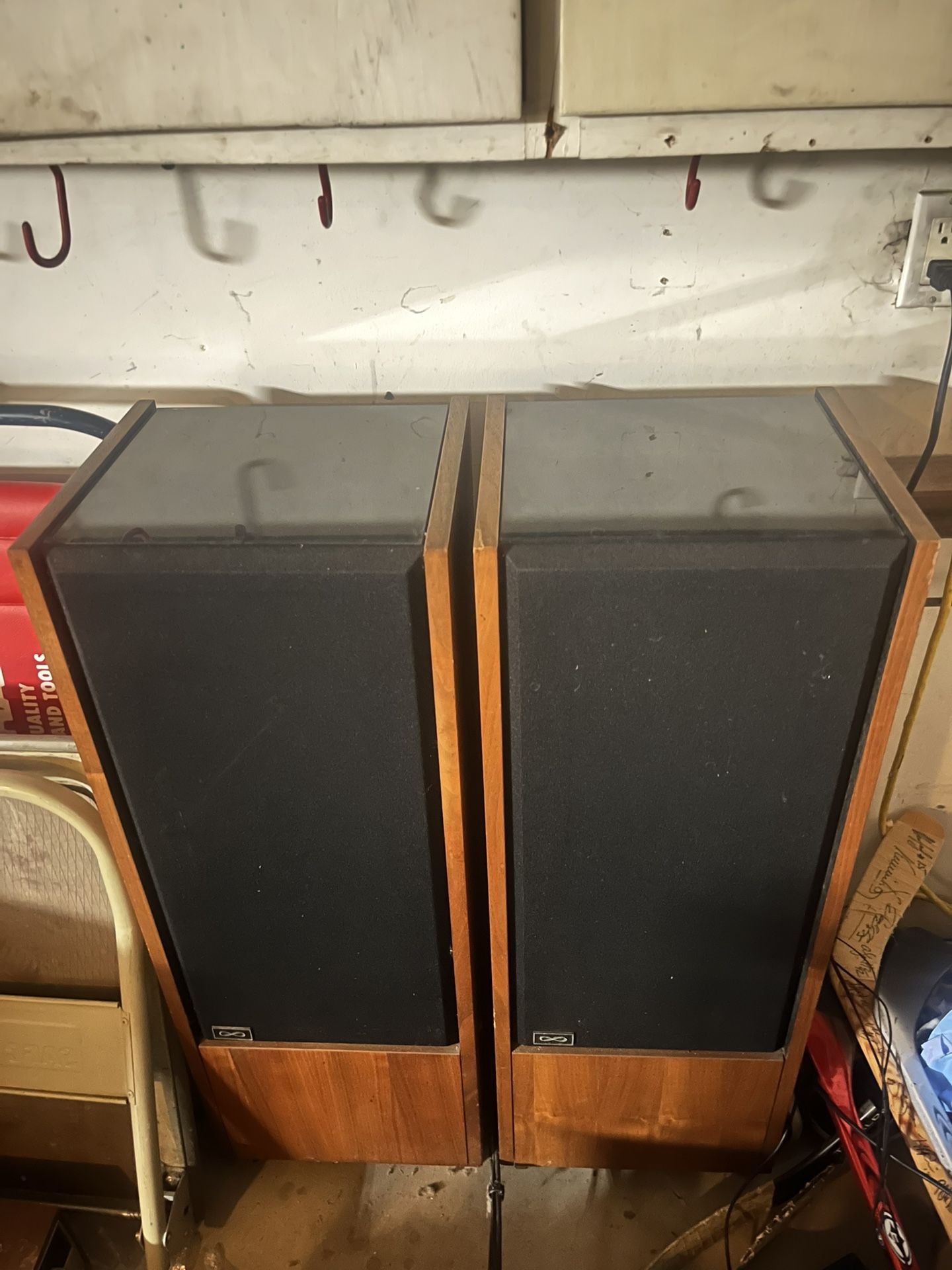 Vintage Infinity Column II Speakers 1970s