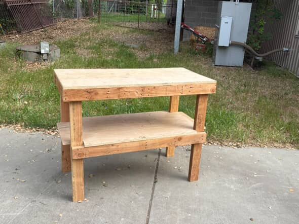 Wooden Work Bench