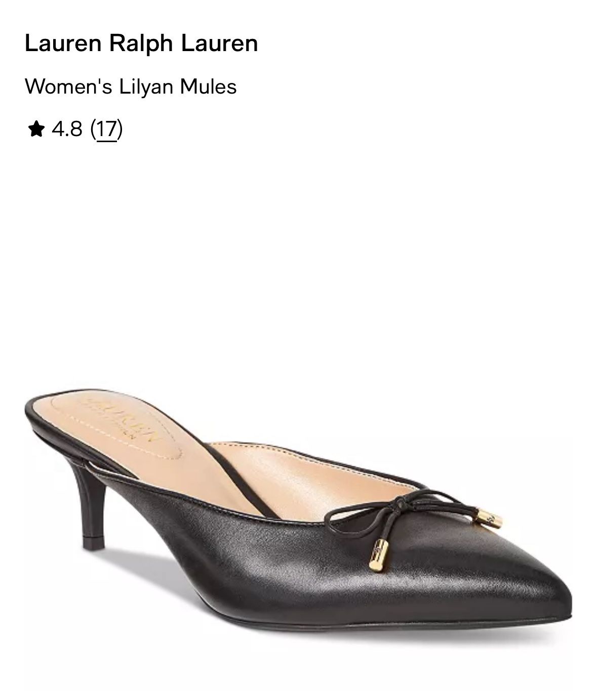 Lauren Ralph Lauren Lilyan Leather Pump women’s size 7
