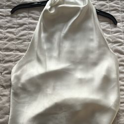 ZARA Small satin White Top 