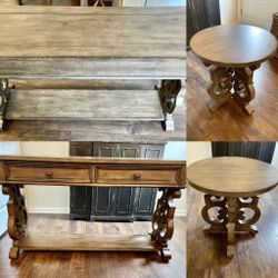 Console Table & End Table Set