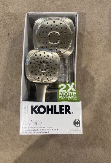 Kohler Adjustable 3-in-1 Multifunction Shower Combo Kit in Brushed Nickel