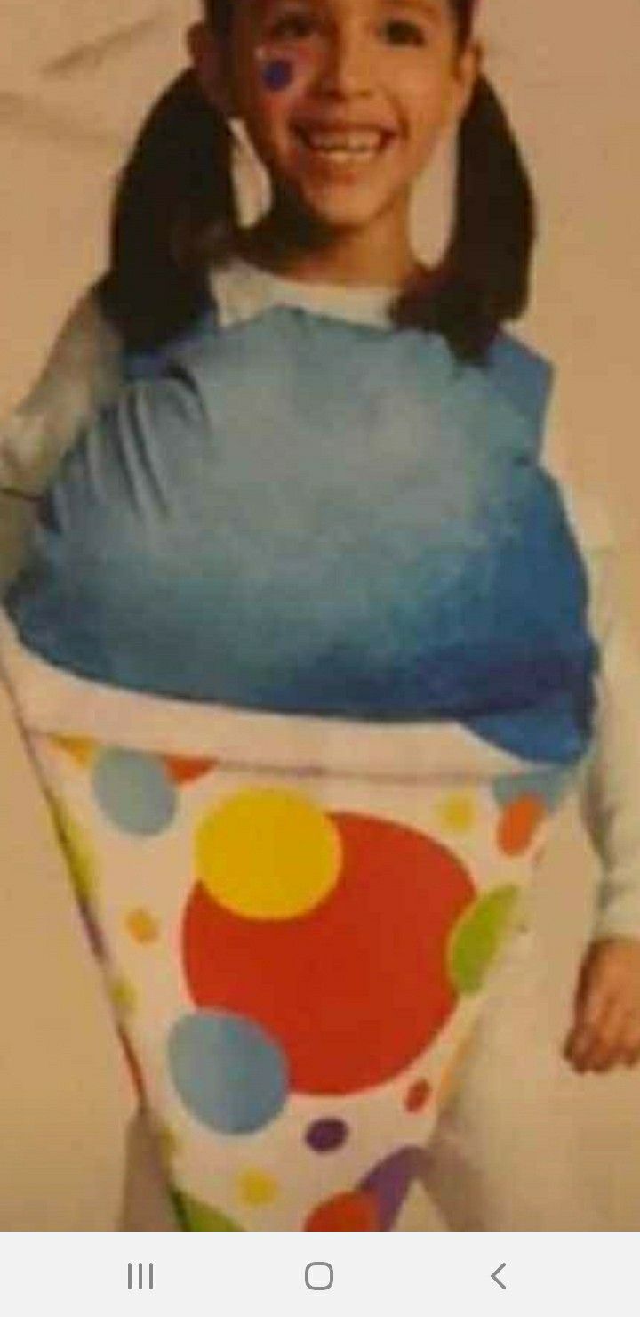 Snow cone costume. One size