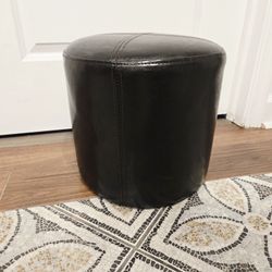 Brown Black Ottoman Footstool 