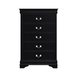 Brand New Black 5-Drawer Chest