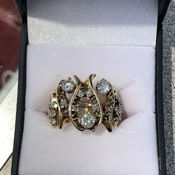 14k Gold Diamond Ring