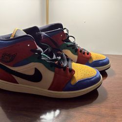 Jordan 1s Mid Se Fearless Blue the Great 