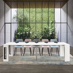Ash White Extendable Console Table