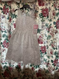 #262=White Midi Dress. Brand Name: Rare Editions. Size: 6-Kids.