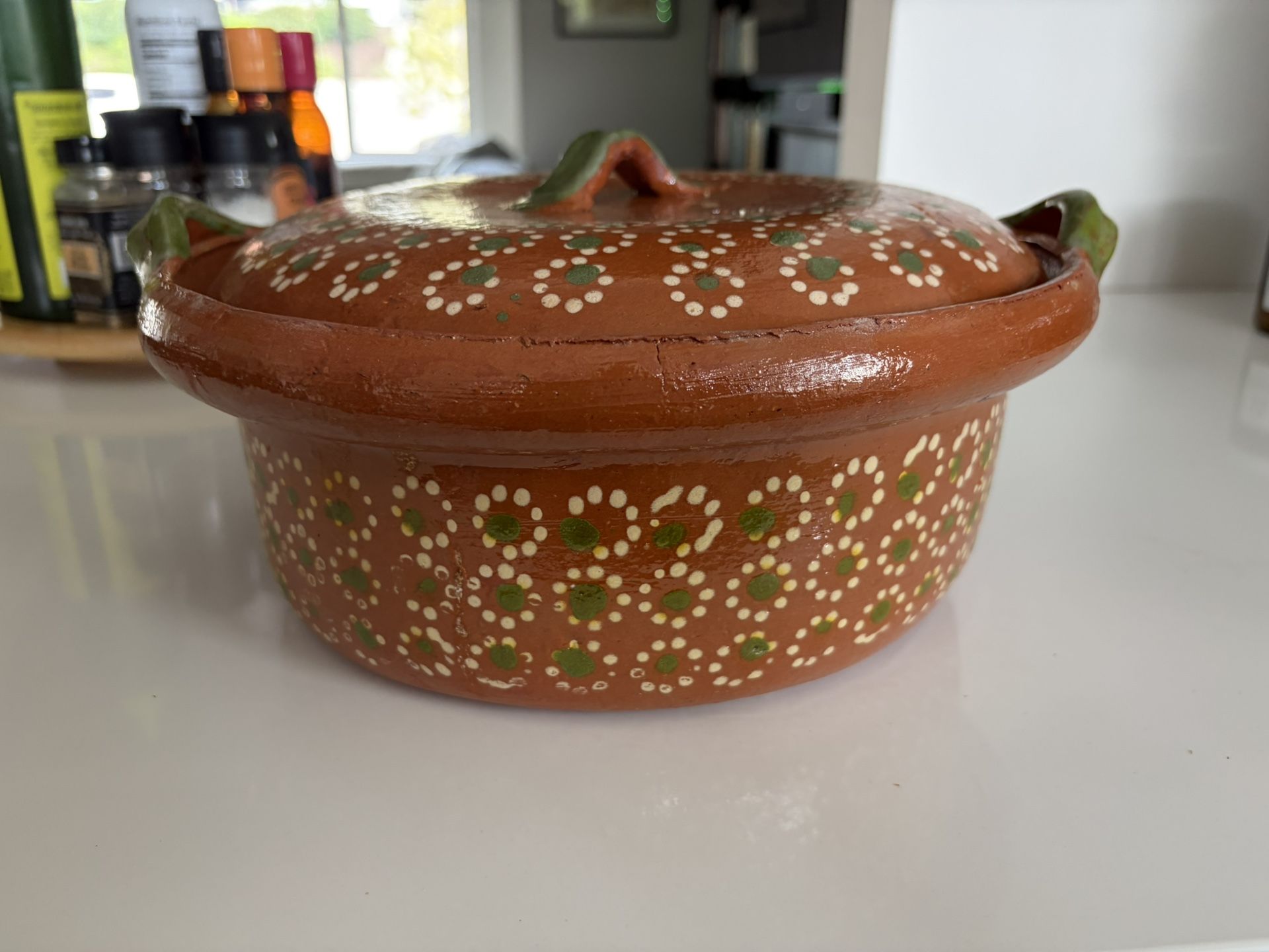 Hand Painted Clay Pot
