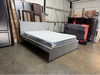 Queen bed frame and mattress $280
