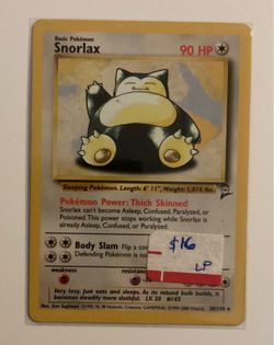 Snorlax Pokémon Base Set 2 LP