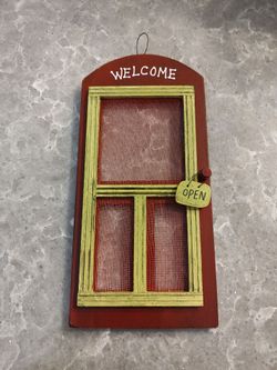 Mini wooden screen door 5 1/2 inches x 11 inches