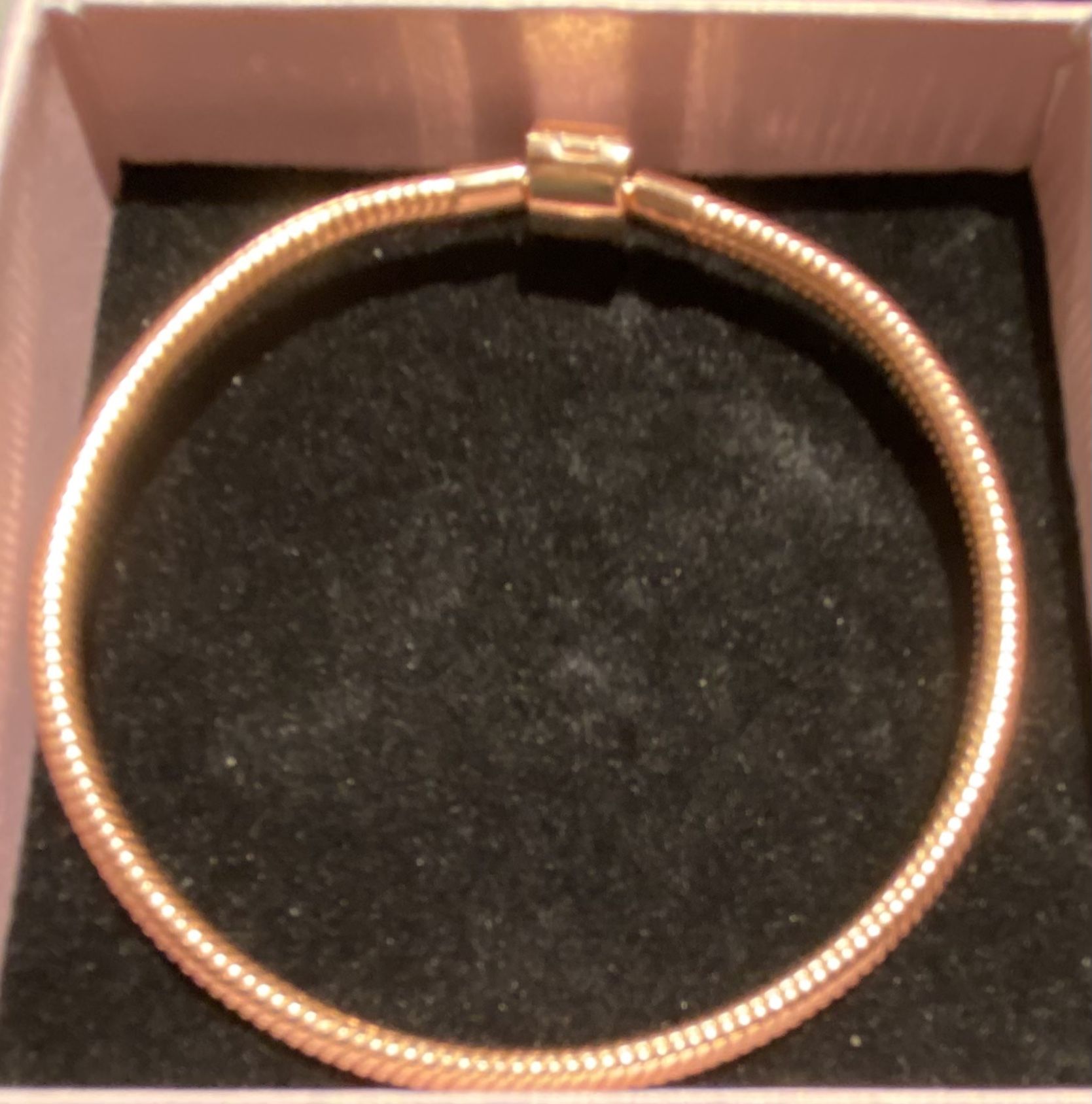 Rose Gold Snake Chain Bracelet S925