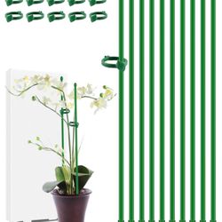 12 Piece Plastic Stake Stick for Support Plant Orchid Size 16" New Condition