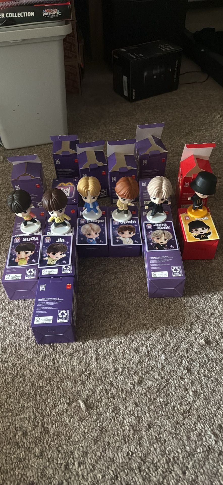 BTS X Mcdonalds Tiny Tan Figures