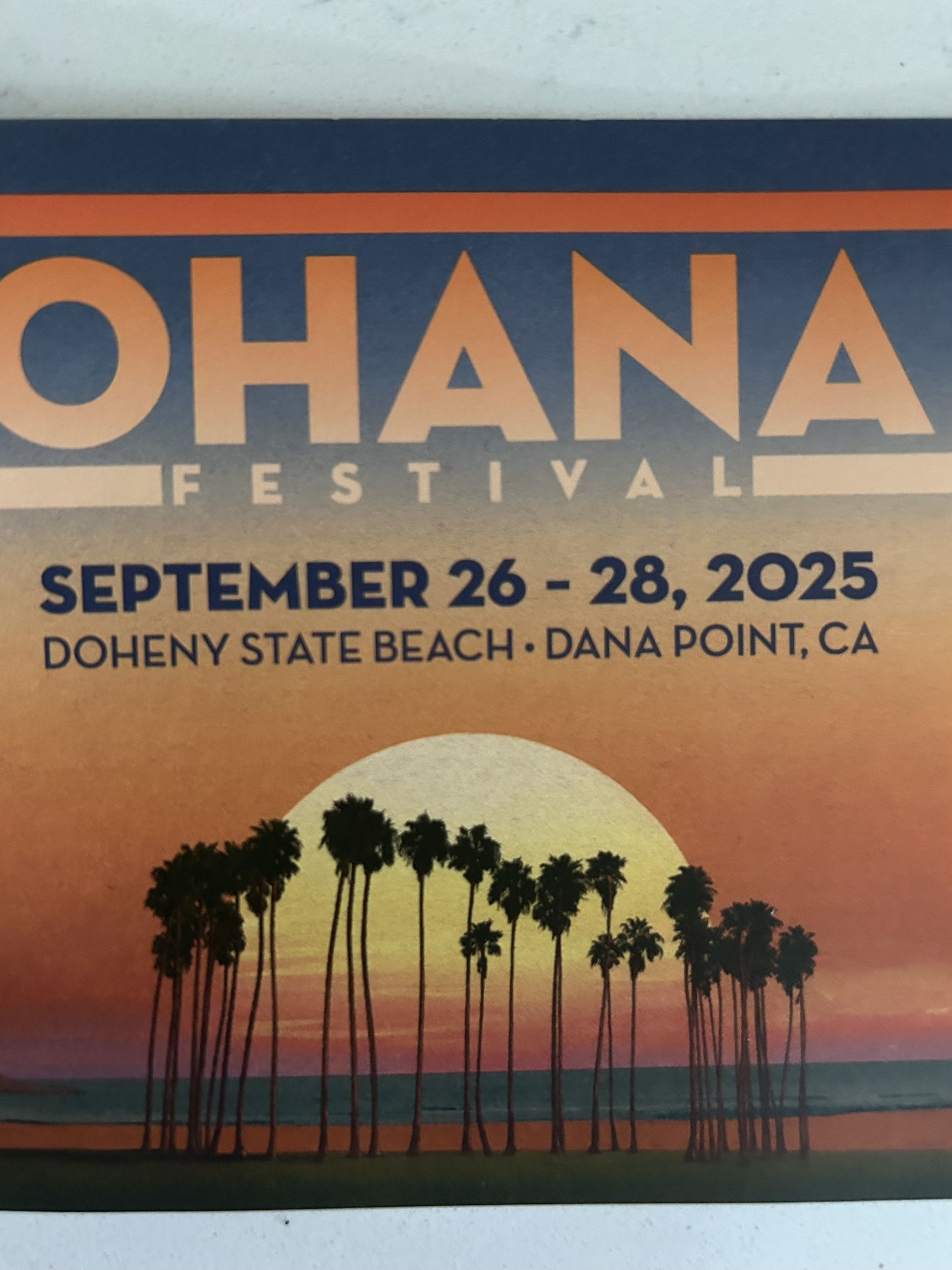 Eddie Vedder, Kings of Leon etc Ohana Festival Doheny State Beach Fri Sept 26