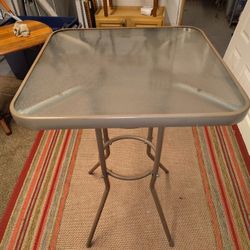 3 Ft Glass Table Would Look Greet With Bar Stools $30 Obo
