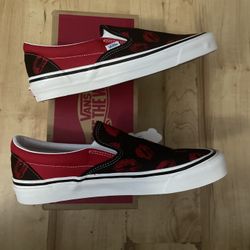 New Authentic Vans Classic Slip-On 9 Anaheim Factory Lipstick Kiss Size 10.5