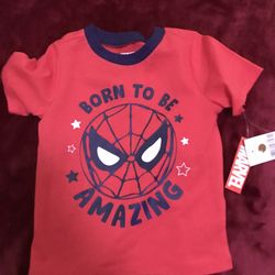 New Infant Shirt Spider-Man Size 18 Months 