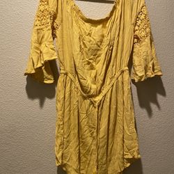 Yellow Dress Plus Size 