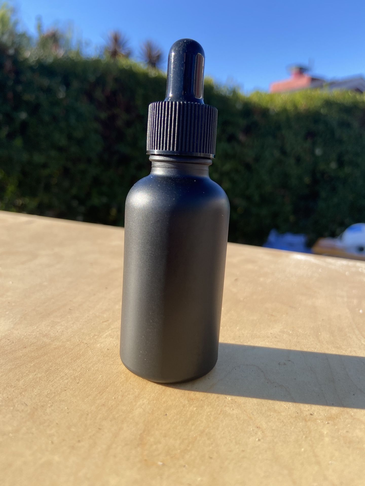 30 Ml Opaque, Black Eyed Dropper.