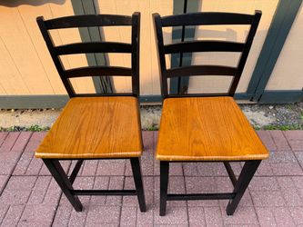 Ladder-Back Dining Chairs Set of 2