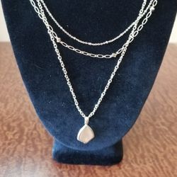 Three Strand Chain Necklace 
