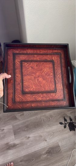 Decorative Wood Serving Tray