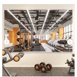 96 in. W x 60 in. H Modern Rectangle Frameless Wall-Mounted Gym Mirror Dance Mirror