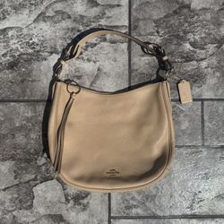 Coach Sutton Hobo Pebbled Leather Shoulder Bag