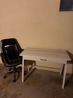 Desk with chair