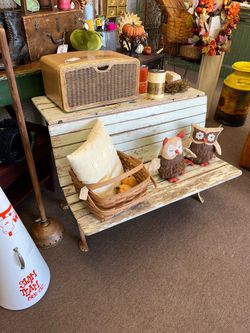Antique Double School Desk