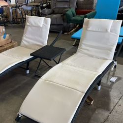 3 piece Patio lounge chair $140