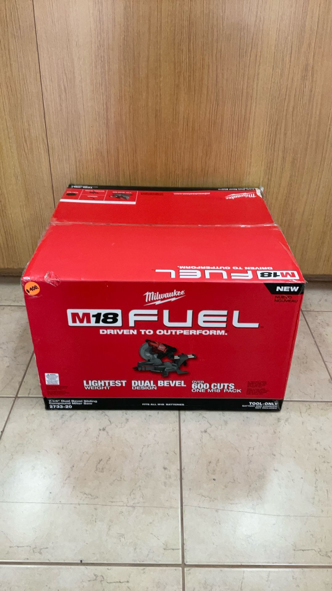 MILWAUKEE 2733-20 7-1/4” DUAL BEVEL SLIDING COMPOUND MITER SAW (TOOL ONLY).