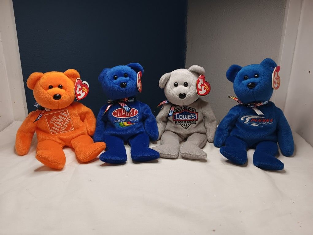 NASCAR BEANIE BABIES