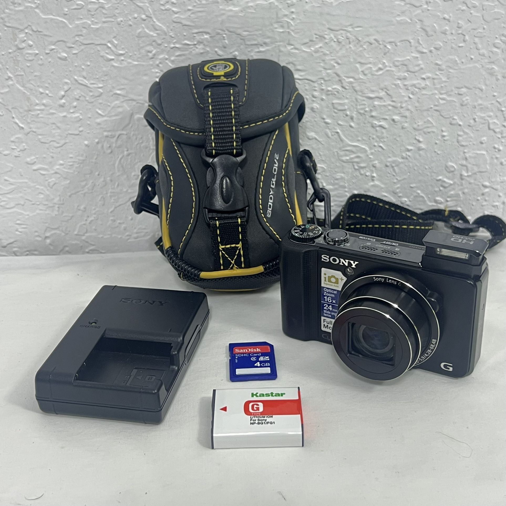 SONY Cyber-shot DSC-HX9V 16.2 MP Sony G Lens Digital Camera Bundle See Video