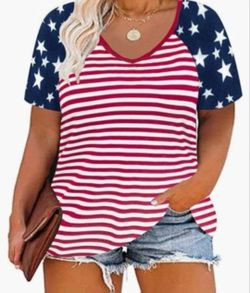 Womens Red White & Blue Shirt