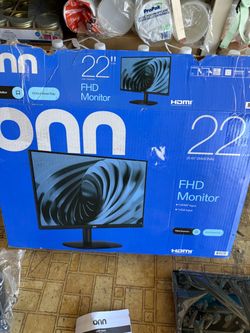 NEW ONN 22” FHD Monitor – 120Hz – HDMI/VGA