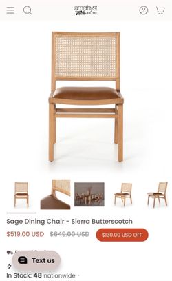 Four Hands Sage Dining Chair - Sierra Butterscotch